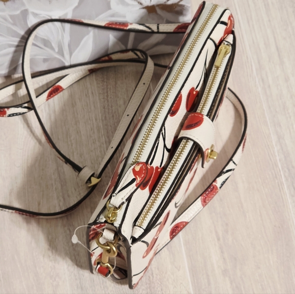 Coach Noa Pop Up Messenger Crossbody Bag With Cherry Print CA799 - Picture 14 of 16